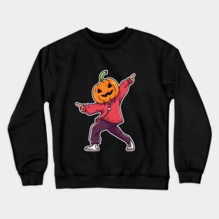 Pumpkin Man Dancing. The Spooky Dance. Crewneck Sweatshirt